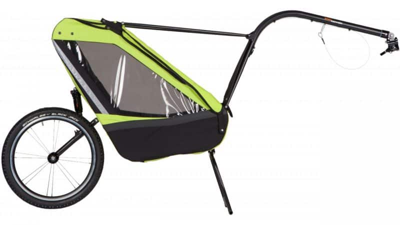 child bike trailer singletrailer side view