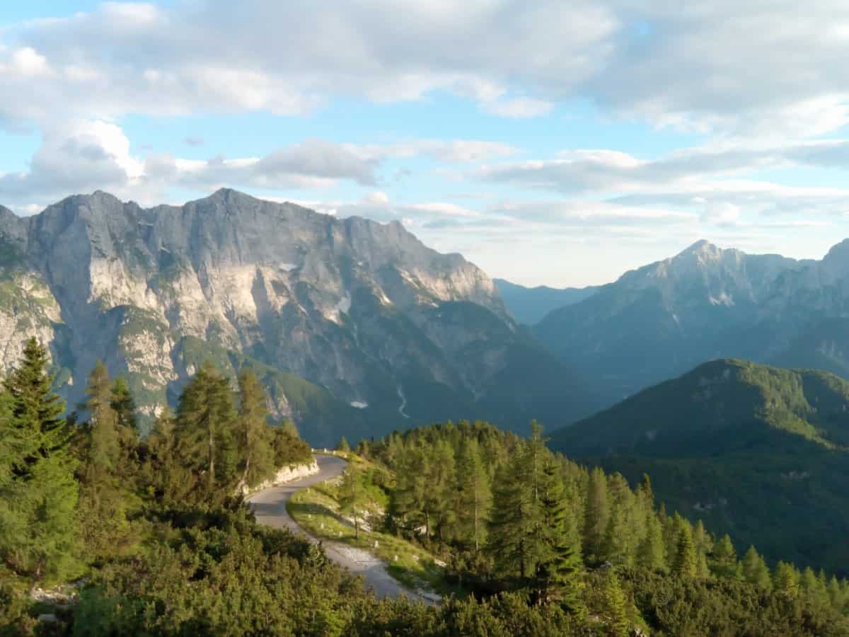 Mangart cycling route views. Photo by RockVelo bike tours Slovenia.