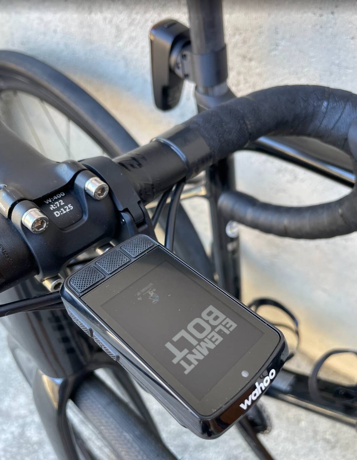 Wahoo bolt on RockVelo road bike